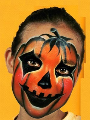 Maquillage en citrouille